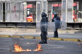 Clashes in Bogota