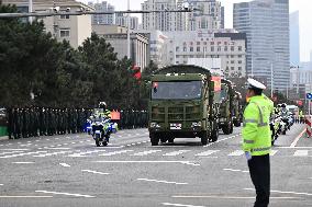 The Remains of The Chinese People's Volunteers Returned to China