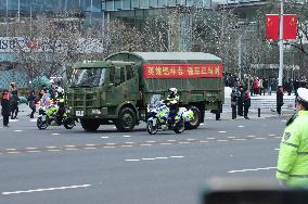 The Remains of The Chinese People's Volunteers Returned to China