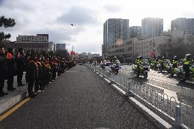 The Remains of The Chinese People's Volunteers Returned to China