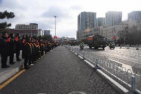 The Remains of The Chinese People's Volunteers Returned to China