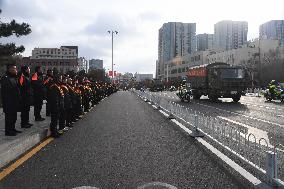 The Remains of The Chinese People's Volunteers Returned to China