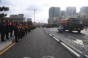 The Remains of The Chinese People's Volunteers Returned to China