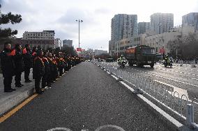 The Remains of The Chinese People's Volunteers Returned to China