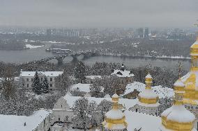 UKRAINE-KIEV-SNOW