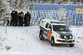 International border crossing at Salla