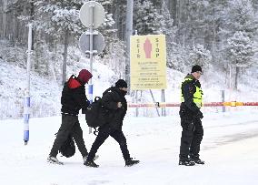 International border crossing at Salla