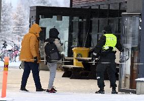 International border crossing at Salla