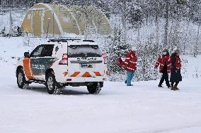 International border crossing at Salla