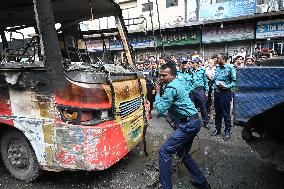 Nationwide Blockade Opposition Party In Dhaka, Bangladesh