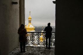Access To The Great  Bell Tower Of The Lavra On The Grounds Of The Kyiv-Pechersk Lavra In Kyiv, Ukraine, Has Opened To The Publi