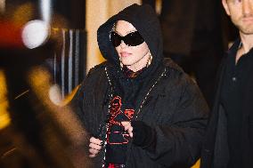 Madonna Celebrity Sightings In Milan