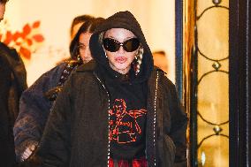 Madonna Celebrity Sightings In Milan