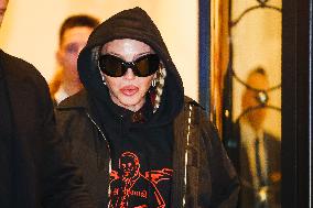 Madonna Celebrity Sightings In Milan