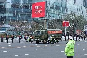 The Remains of The Chinese People's Volunteers Returned to China