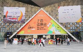 Body-building Booth at Shanghai Sports Show