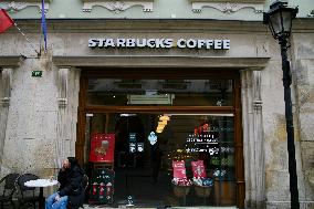 Starbucks Logo In Krakow