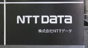 NTT Data signage and logo
