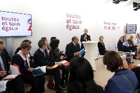 PM Borne Launches The Campain Against Sexist Violences - Paris
