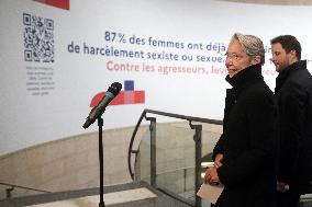 PM Borne Launches The Campain Against Sexist Violences - Paris