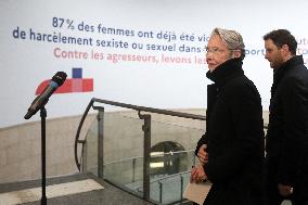 PM Borne Launches The Campain Against Sexist Violences - Paris