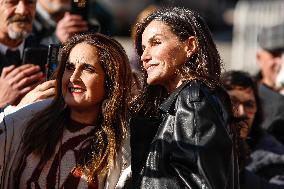 Queen Letizia At Language And Journalism Seminar - La Rioja