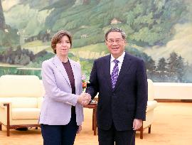 CHINA-BEIJING-LI QIANG-FRENCH FM-MEETING (CN)