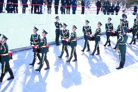 The Burial Ceremony of The Remains of The Tenth Batch of Chinese People's Volunteers in South Korea Held in Shenyang