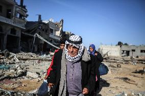 First Day of Truce in Gaza, Palestine