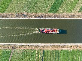 The First Large-scale Transportation in Xiaoqing River