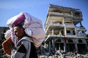 First Day of Truce in Gaza, Palestine