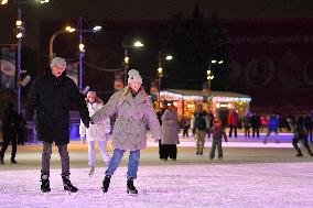 RUSSIA-MOSCOW-ICE RINK-OPENING