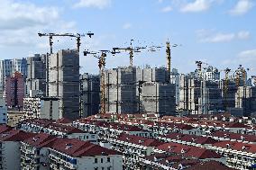 Residential Buildings Under Construction in Shanghai