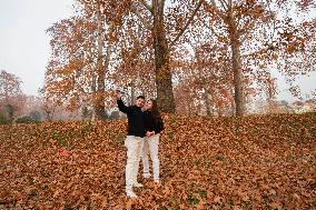 KASHMIR-SRINAGAR-AUTUMN SCENERY