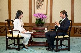 CHINA-BEIJING-URUGUAYAN PRESIDENT-INTERVIEW (CN)