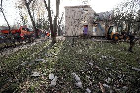 Russian drone attack on Kyiv
