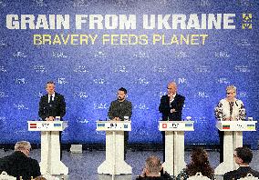 Press conference after Grain from Ukraine Summit in Kyiv