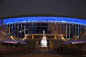 Shanghai Stadium Blue Light Show