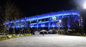 Shanghai Stadium Blue Light Show