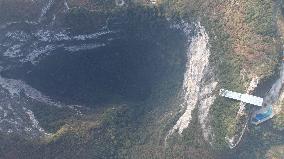 Dashiwei Sinkhole Group in China's Leye-Fengshan Global Geopark in Baise