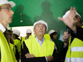 Lyon Mayor Collomb Visits Construction Sites - Lyon