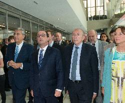 President Hollande Visits World Summit Climate and Territories - Lyon