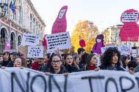A Demonstration To Protest Against Violence Against Women.