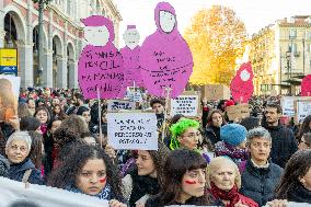 A Demonstration To Protest Against Violence Against Women.