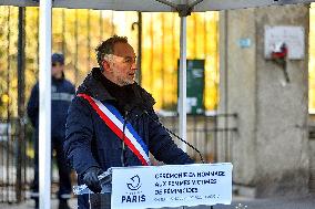 Ceremony In Tribute To Women Victims Of Femicide - Paris