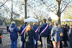 Ceremony In Tribute To Women Victims Of Femicide - Paris