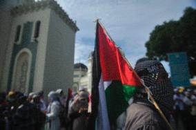 Indonesian For Palestine Mass Protest - Medan