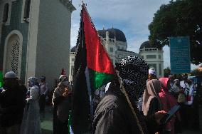 Pro Palestine Rally In Indonesia