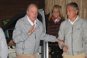King Juan Carlos And Infante Elena At Yacht Club - Sanxenxo