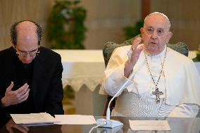 Pope Francis Holds Angelus Prayer Via Video Transmission